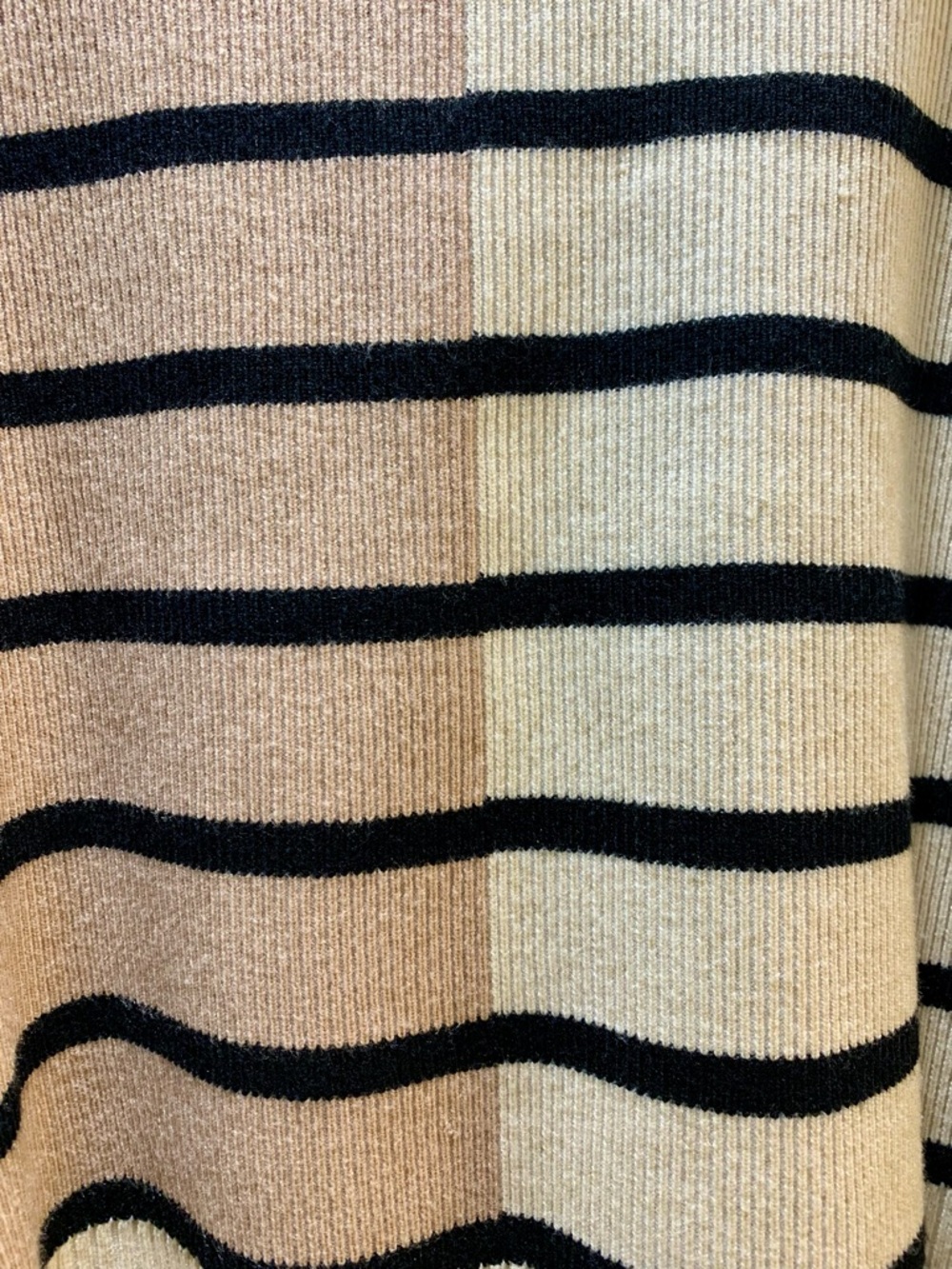entro Cream and Black Striped Half-Zip Sweater Vest - Picture 12 of 12